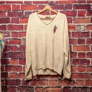 Isle of Cotton Golf sweater med oversized